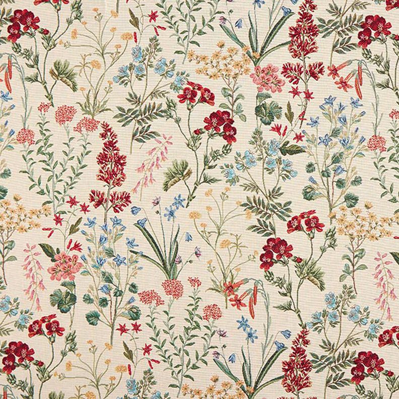 Decor Fabric Tapestry Fabric flower meadow – beige,  image number 1