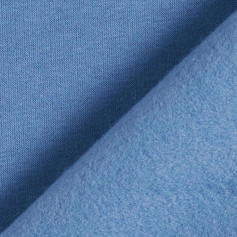 Brushed Sweatshirt Fabric – denim blue,  image number 5