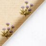 Decor Fabric Cotton Twill flowers and writing – beige,  thumbnail number 4