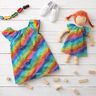 Cotton Poplin Rainbow stardust Digital Print – royal blue/colour mix,  thumbnail number 6