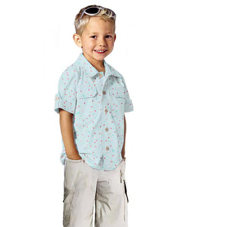 Poplin Hedgehog and Mushrooms – baby blue,  image number 5