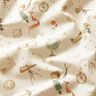 Cotton Poplin Space explorers Digital Print – beige,  thumbnail number 2