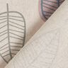 Decor Fabric Half Panama Retro Leaves – light dusky pink/natural,  thumbnail number 4