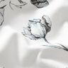 Cotton Jersey ink drawn poppies Digital Print – ivory/blue-black,  thumbnail number 2