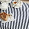 Cotton Cretonne maritime stripe – blue-black/light taupe,  thumbnail number 6