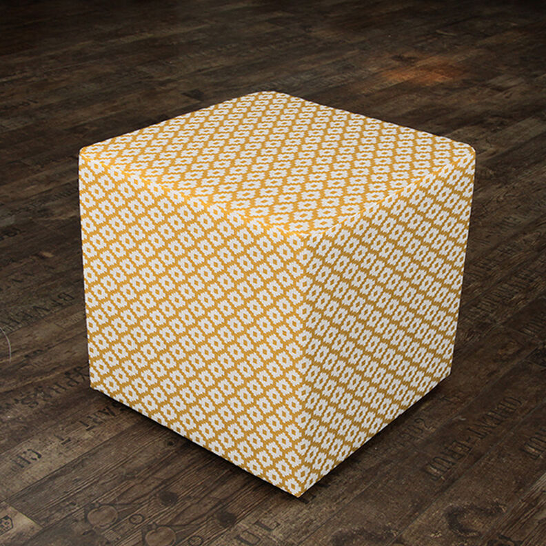 Outdoor fabric jacquard rhombus – mustard,  image number 8