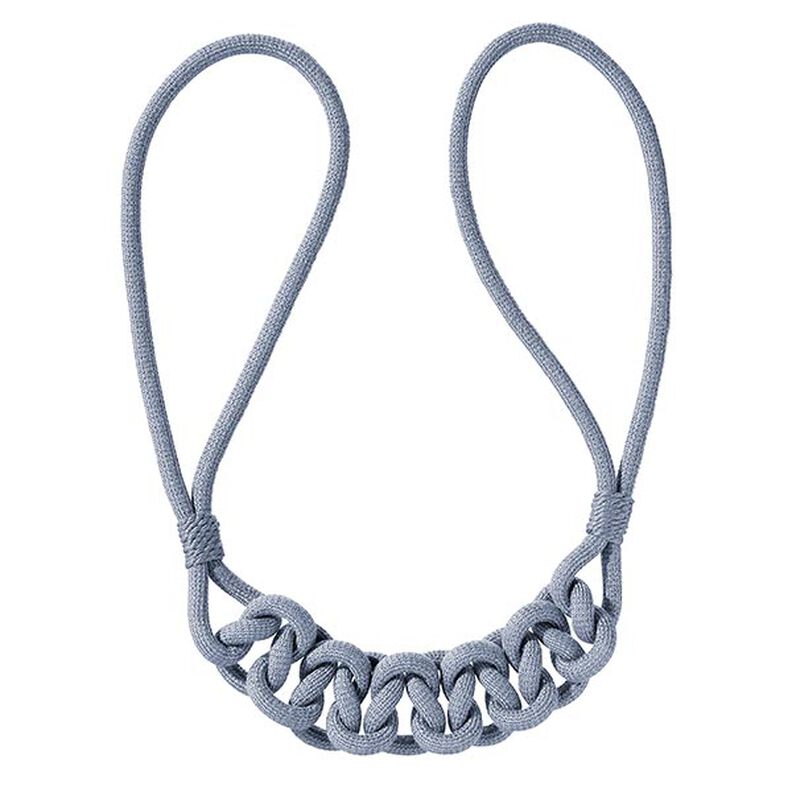 Decorative Knot Tiebacks [80cm] – blue grey | Gerster,  image number 1