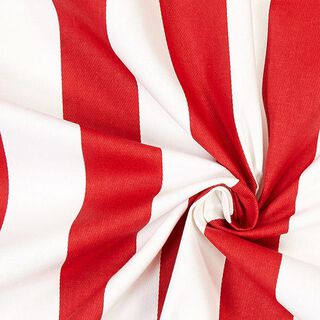Stripes Cotton Twill 4 – red/white, 