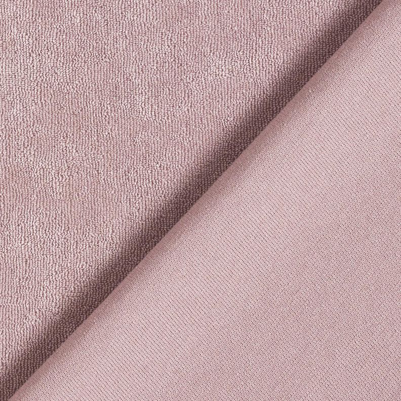 Towelling Fabric Stretch Plain – light dusky pink,  image number 3