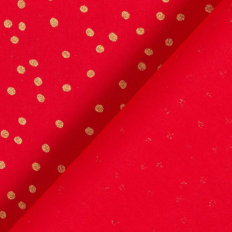 Cotton Poplin Fine Dots – red/gold,  image number 4