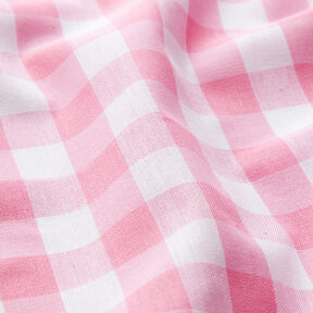Cotton Vichy check 1,7 cm – pink/white, 