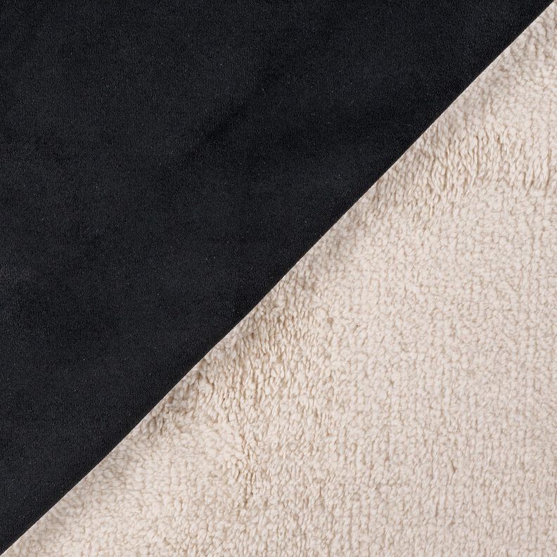 Velour with Sherpa Fur backing – black,  image number 3