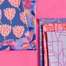 Cotton voile Town | Nerida Hansen – pastel violet/fire red,  thumbnail number 5