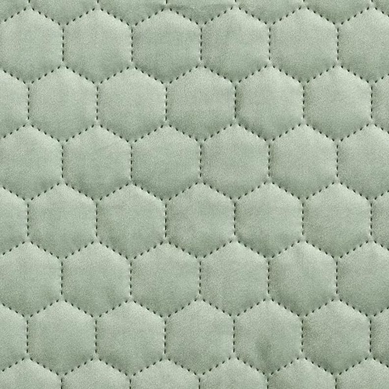Upholstery Fabric Velvet Honeycomb Quilt – reed,  image number 1