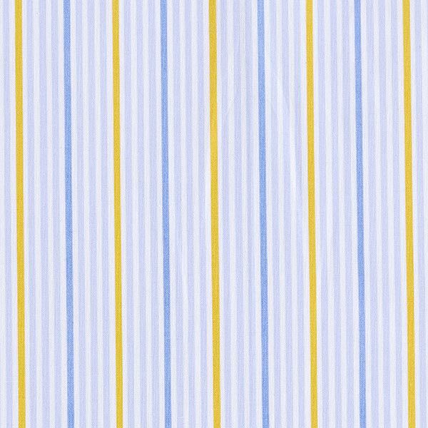 Cotton Cretonne Multicoloured Stripes – white/silver blue,  image number 1