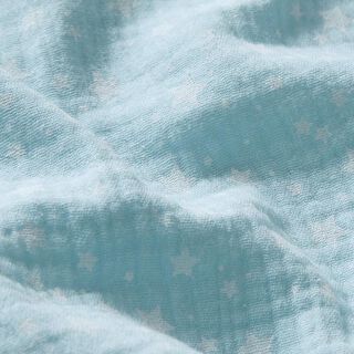 Double Gauze/Muslin little stars – light blue, 