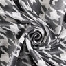 Houndstooth metallic shiny metallic viscose blend – black/white,  thumbnail number 4