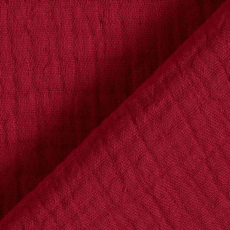 GOTS Triple-Layer Cotton Muslin – carmine,  image number 5