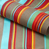 Outdoor Deckchair fabric Longitudinal stripes 44 cm – taupe/light turquoise,  thumbnail number 3