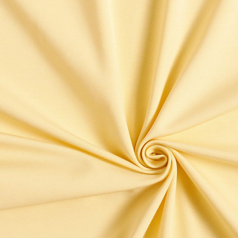 Medium Cotton Jersey Plain – vanilla yellow,  image number 1