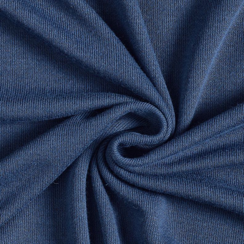 Knit Fabric Viscose Blend Super soft – navy blue,  image number 1