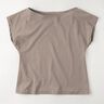 Medium Cotton Jersey Plain – dark taupe,  thumbnail number 8