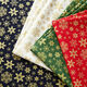 Cotton Poplin Snow Crystals – green/gold,  thumbnail number 5