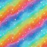 Cotton Poplin Rainbow stardust Digital Print – royal blue/colour mix,  thumbnail number 1