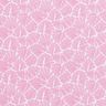 Coated Cotton abstract mini leaves – pink/white,  thumbnail number 1