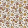 Double Gauze/Muslin Retro Flowers – white,  thumbnail number 1