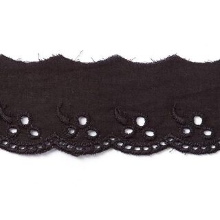 Flower Valley Scalloped Lace [42 mm] - black, 