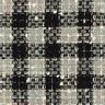 Loose wool blend fabric wide check – black/grey,  thumbnail number 1
