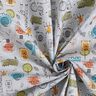 Cotton Cretonne Animals on Safari – silver grey,  thumbnail number 3