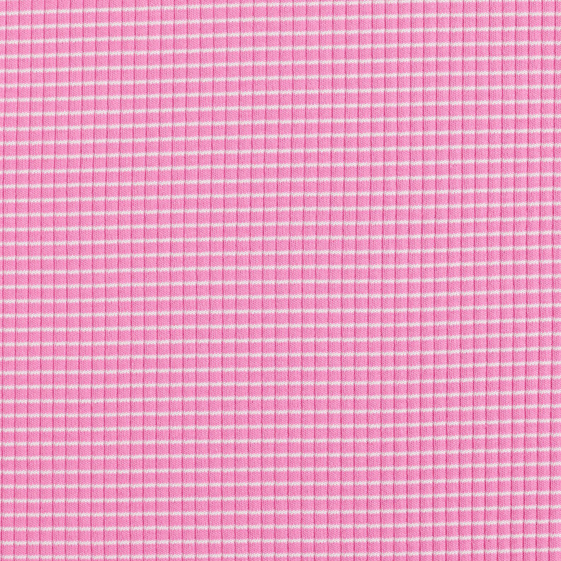 Ribbed Jersey Mini stripes – pink/white,  image number 1