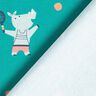 French Terry Tennis animals | PETIT CITRON – petrol,  thumbnail number 7