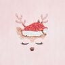 Cotton Jersey sleeping glitter deer Panel | Glitzerpüppi – rosé/light dusky pink,  thumbnail number 7