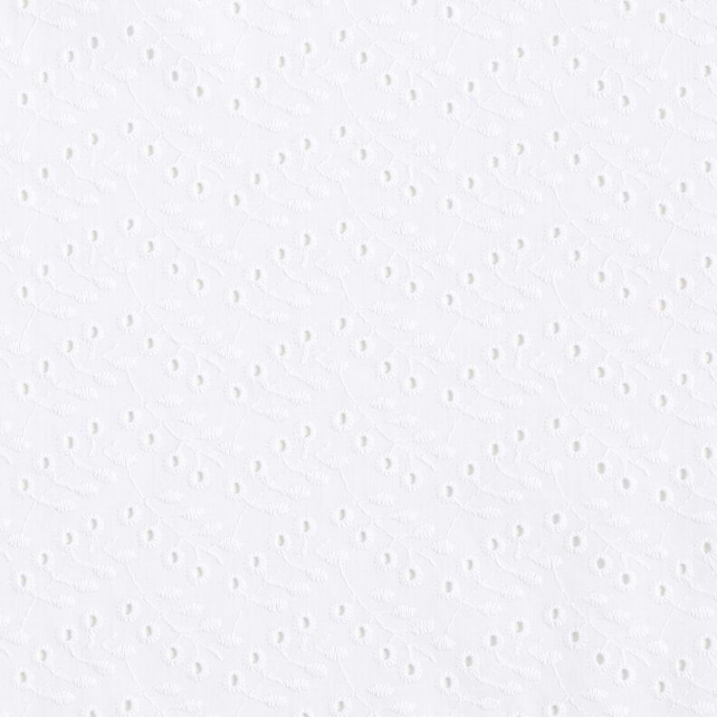 Batiste Broderie Anglaise Leafy Vines – white,  image number 1