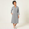 Large gingham check seersucker – white/black,  thumbnail number 6