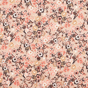 lovely flowers satin – light dusky pink, 