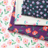Sweatshirt Fabric Flowers | by Poppy – anthracite/mauve,  thumbnail number 5