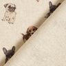 Decor Fabric Half Panama puppies &ndash; natural/grey,  thumbnail number 4