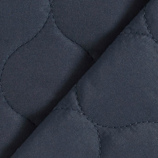 Quilted Fabric Circle Print – navy blue,  image number 4