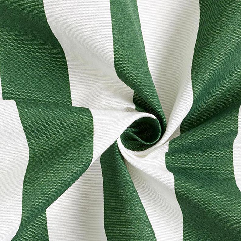 Decor Fabric Canvas Stripes – green/white,  image number 3