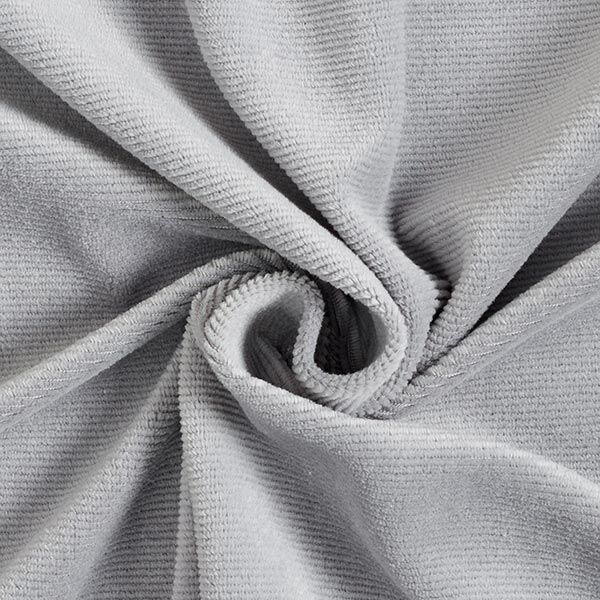 Jersey corduroy, horizontal rib – light grey, image number 1