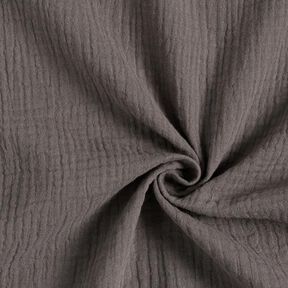 GOTS Double Gauze/Muslin | Tula – dark grey, 