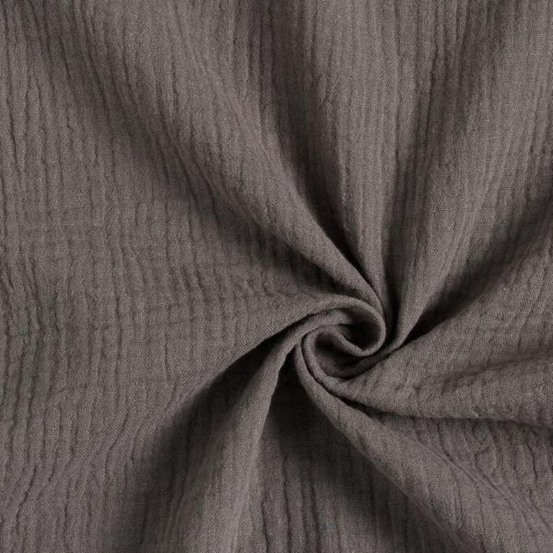 GOTS Double Gauze/Muslin | Tula – dark grey,  image number 1