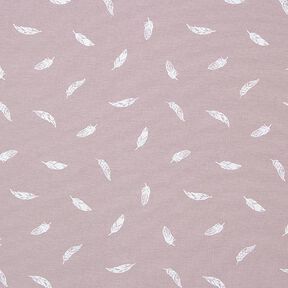 Cotton Jersey Feathers – pastel violet, 