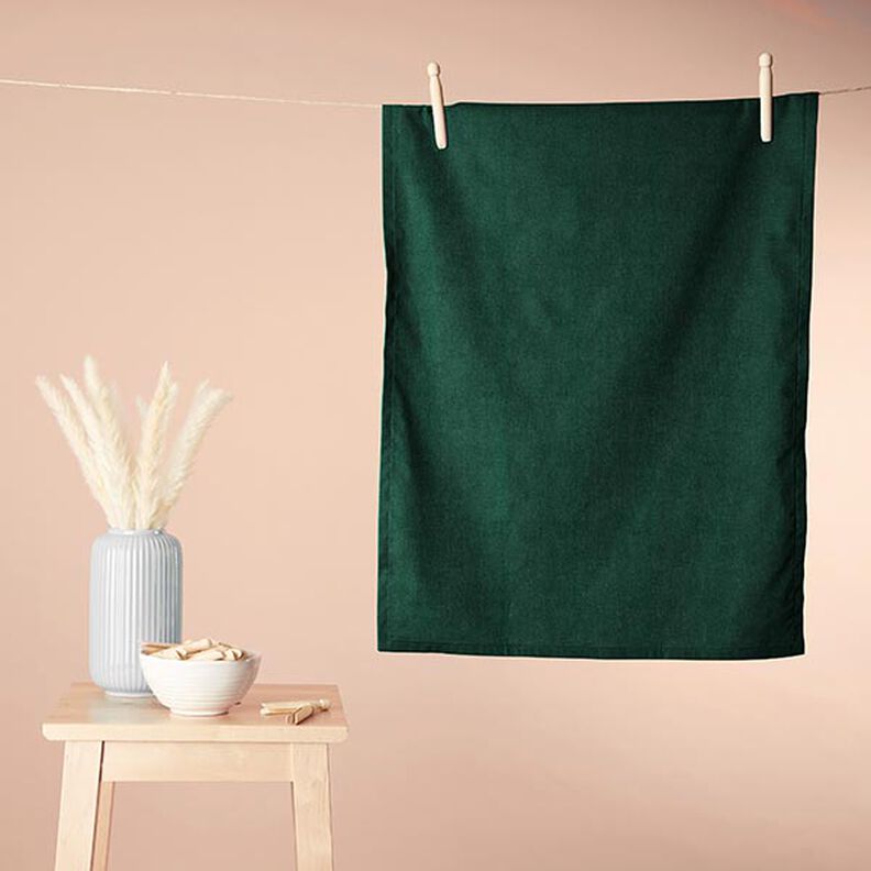 Cosy Towelling Bamboo Plain – dark green,  image number 5