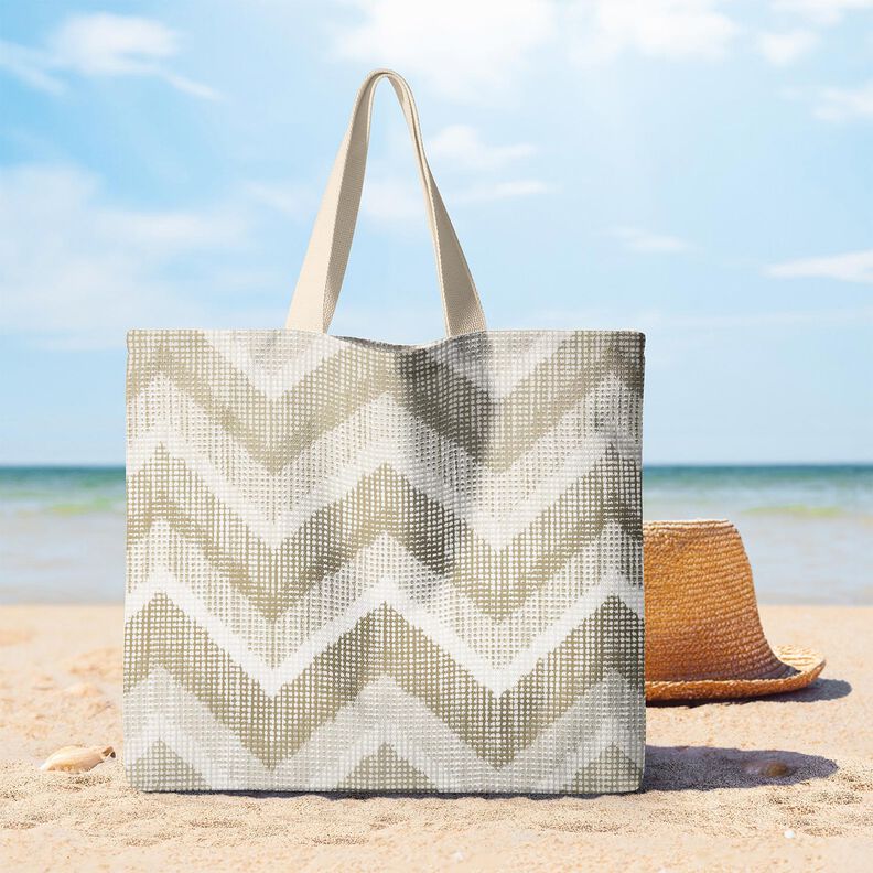 Decor Fabric Half Panama Chevron – natural/dune, image number 8