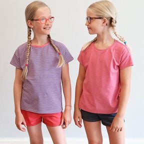 TINA - casual basic top with short sleeves, Studio Schnittreif | 86 - 152, 